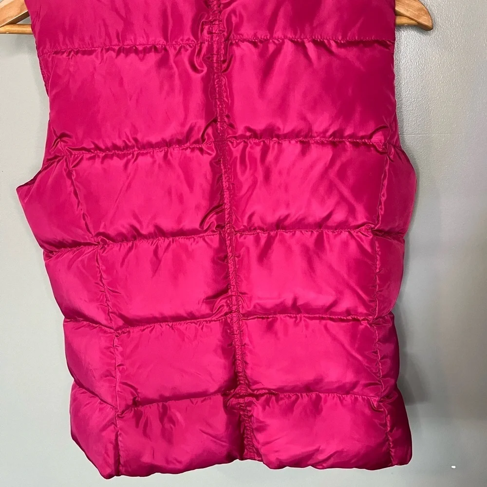 J. Crew x 2000’s Fuschia Puffer Snap Button Vest